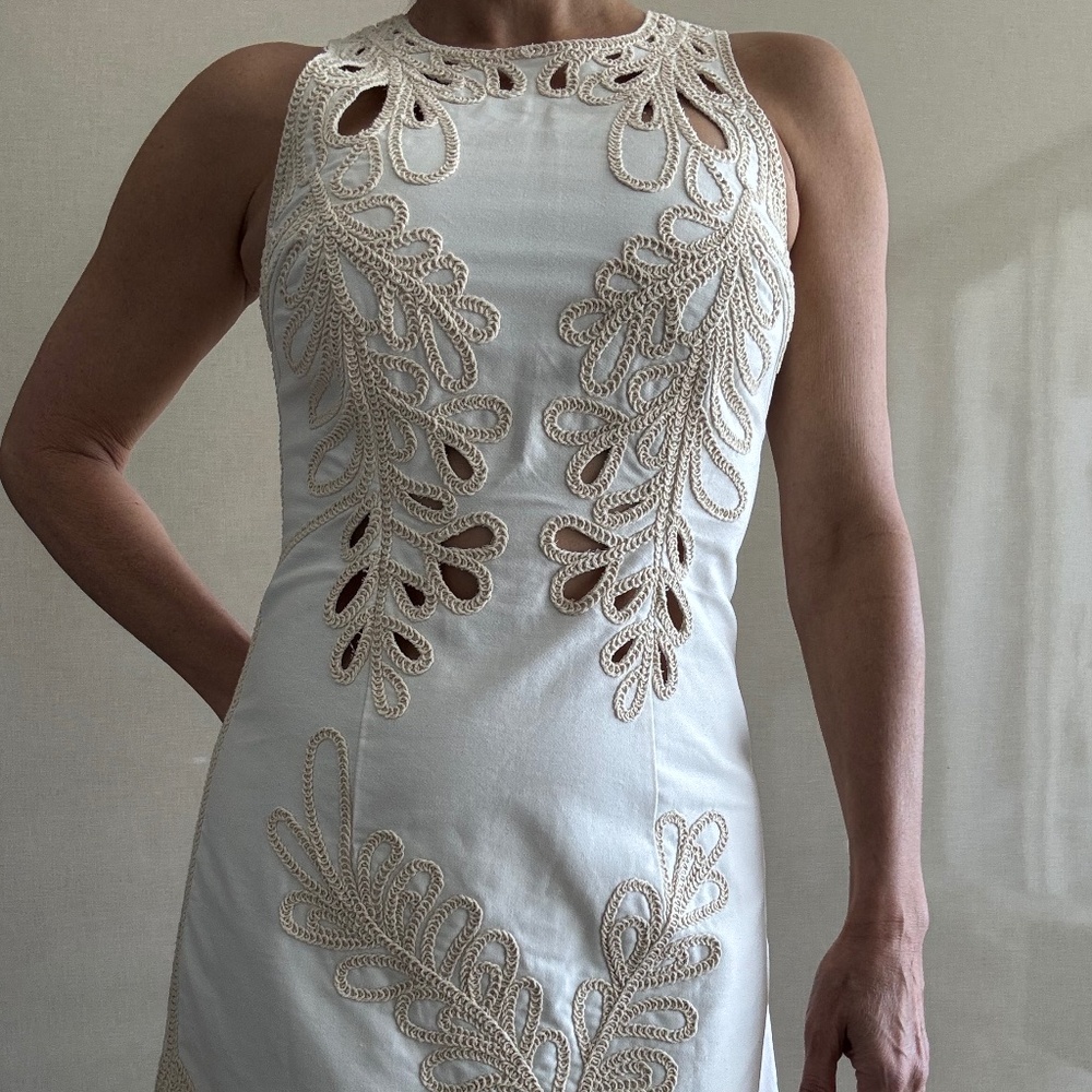 NWT Maje Ecru Mini Dress size 36 / 2 US